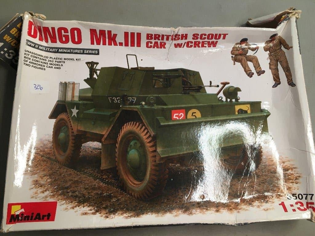 Mini art dingo mk 3 scout car modelbouw set 1/35, Overige merken, Auto, 1:32 tot 1:50, Nieuw