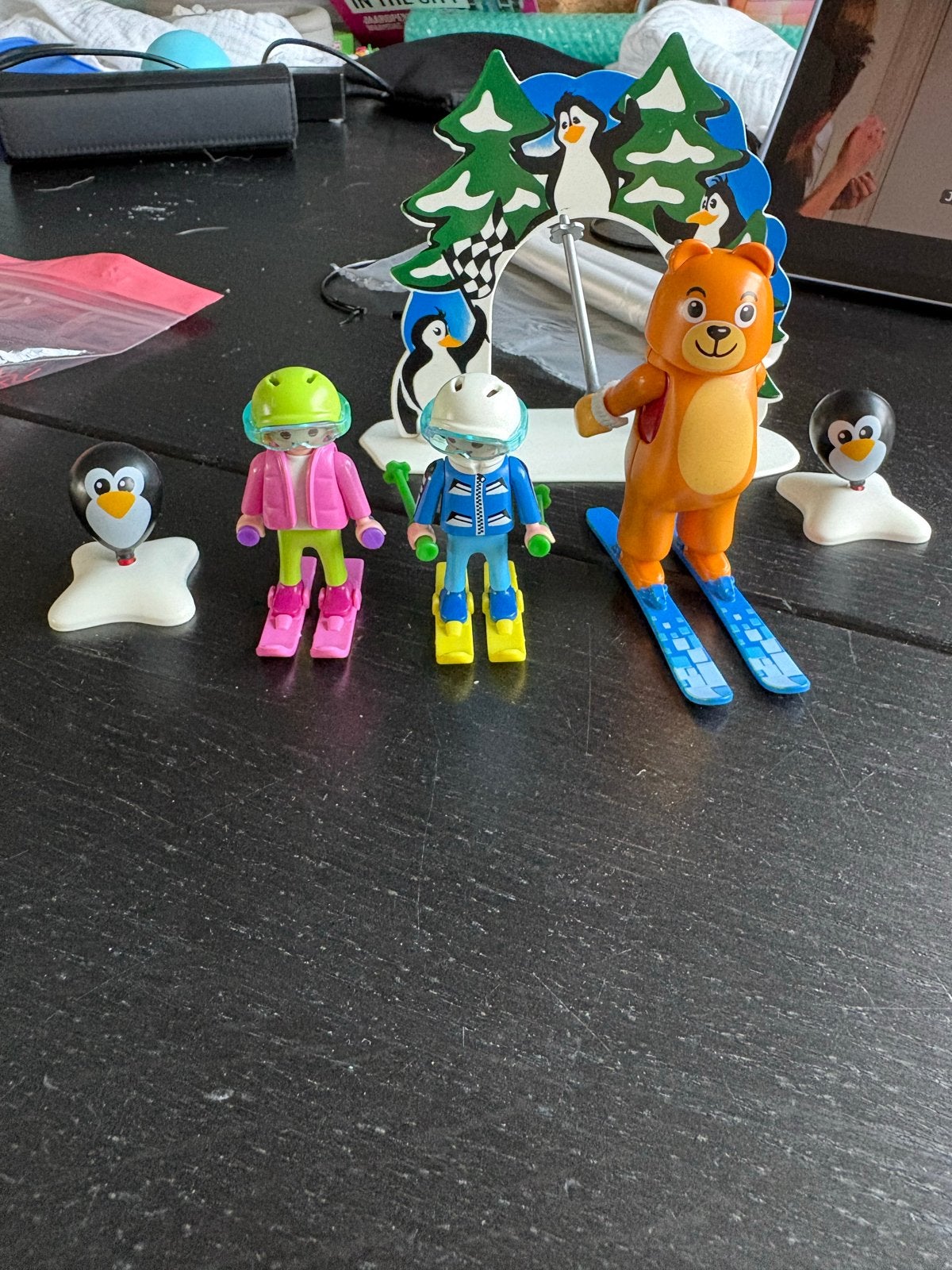 Playmobil skiën, Kinderen en Baby's, Speelgoed | Playmobil, Gebruikt, Complete set, Ophalen of Verzenden, Figuren