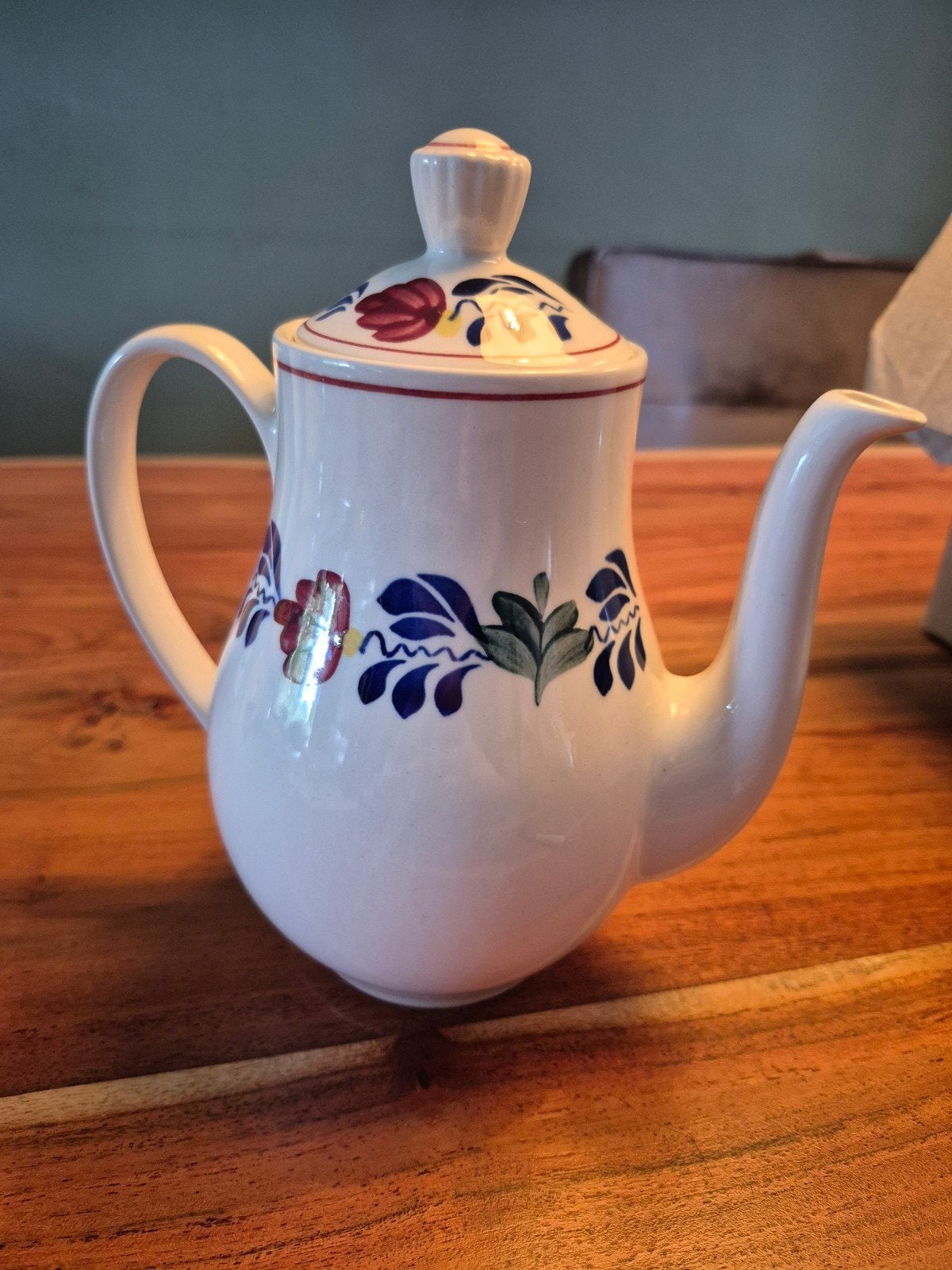 Boch Boerenbont Koffiepot - Vintage, Ophalen of Verzenden
