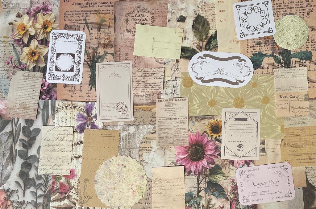 Scrapbooking papier natuurlijke zomer kleuren, Verzenden, Nieuw, Papier of Karton