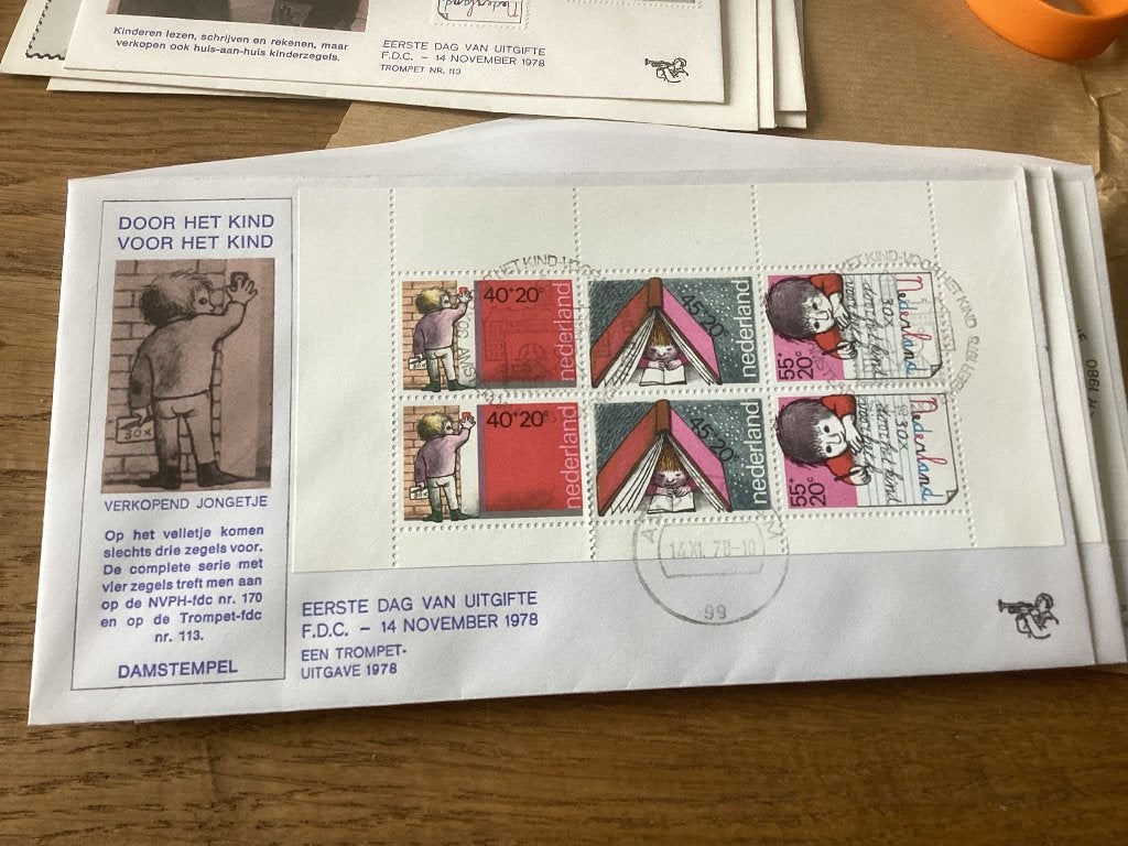 No2349 Trompet  uitgave Nederland jaargangen fdc 1963 tm 202, Postzegels en Munten, Postzegels | Eerstedagenveloppen, Ophalen
