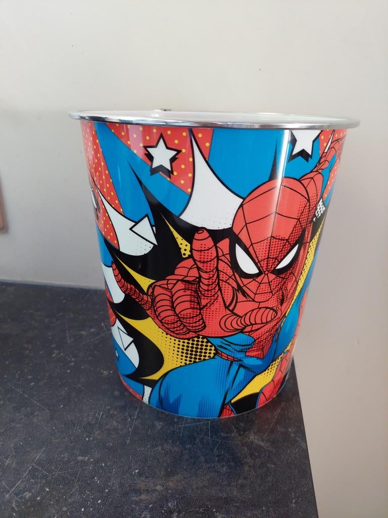 Spiderman Prullenbak / Opbergemmer, Ophalen of Verzenden, Nieuw, Jongen of Meisje