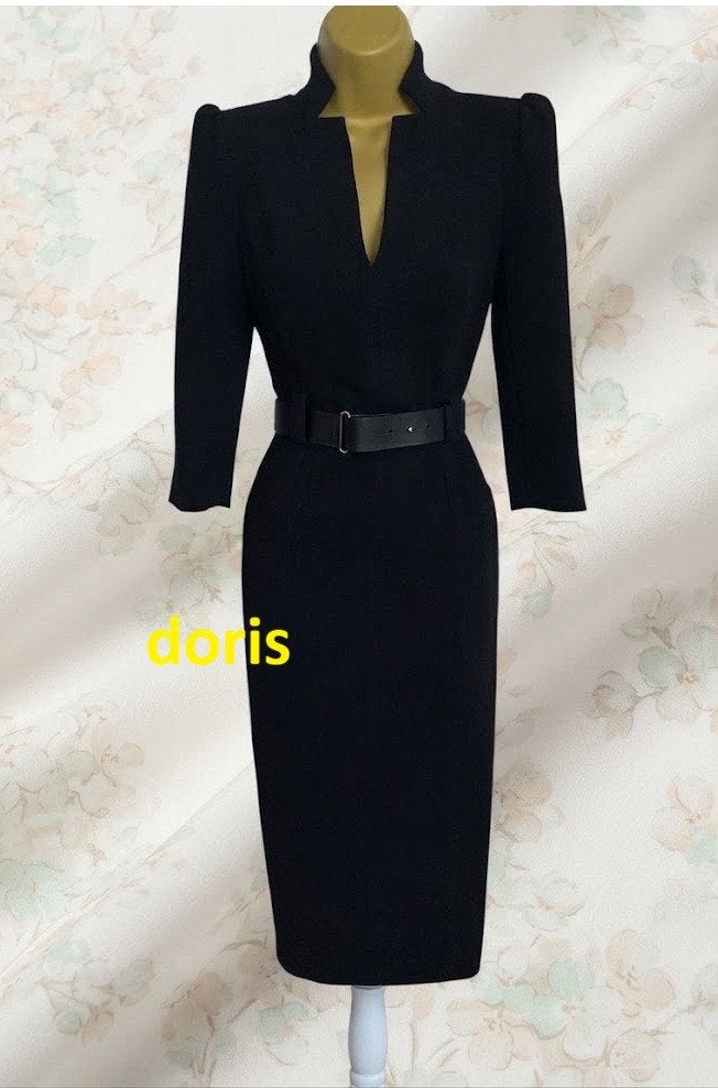 jurk Karen Millen maat 10/38 oksel tot oksel 43 cm, Kleding | Dames, Maat 38/40 (M), Karen Millen, Zwart, Ophalen of Verzenden