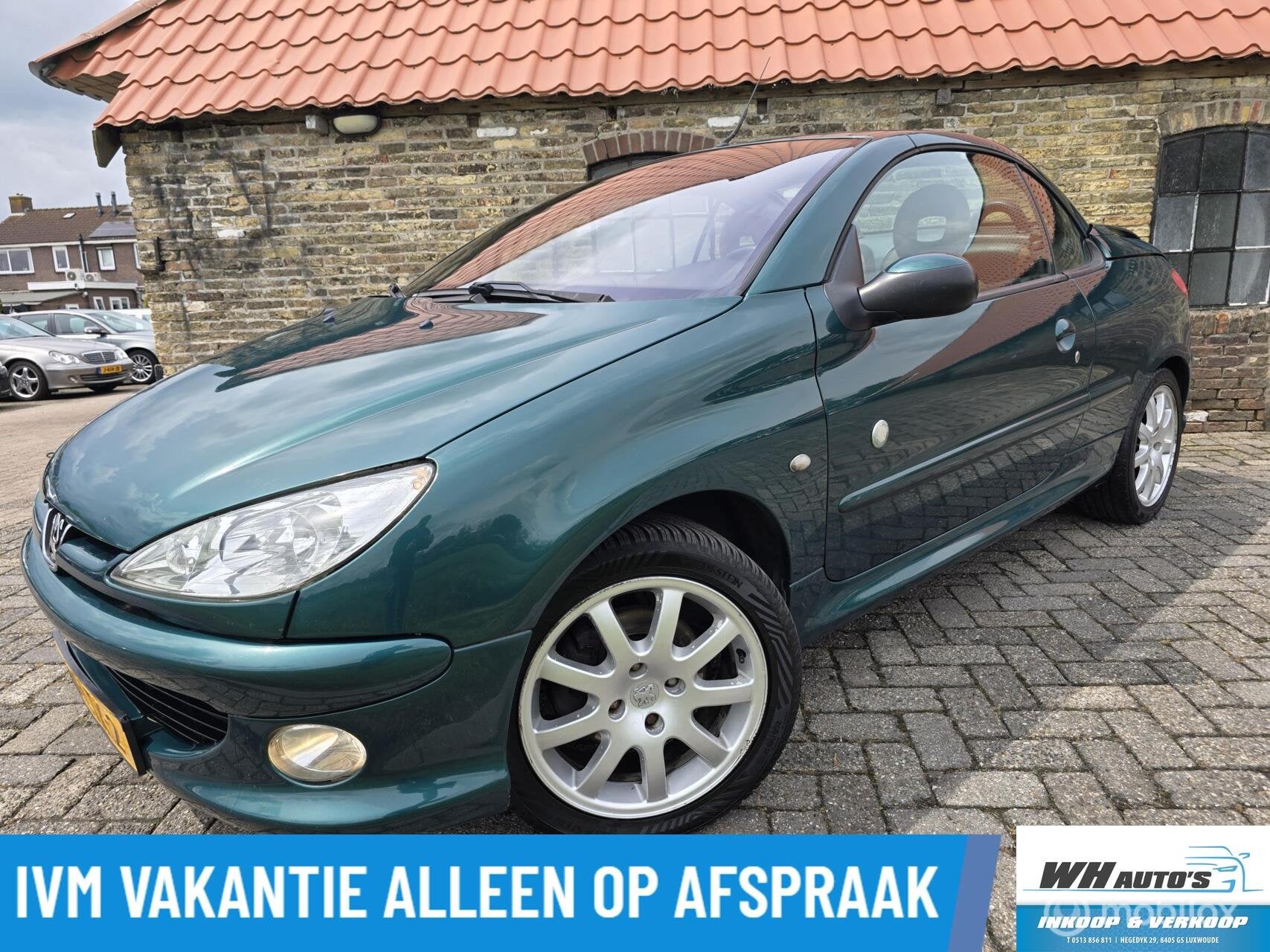 Peugeot 206 CC 1.6-16V Roland Garros, Auto's, Peugeot, Voorwielaandrijving, Gebruikt, 4 cilinders, Cabriolet