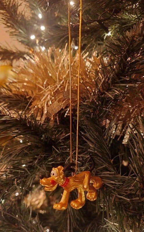 Disney Pluto kerst ornament hanger kerstbal, Verzamelen, Ophalen of Verzenden, Goofy of Pluto, Zo goed als nieuw