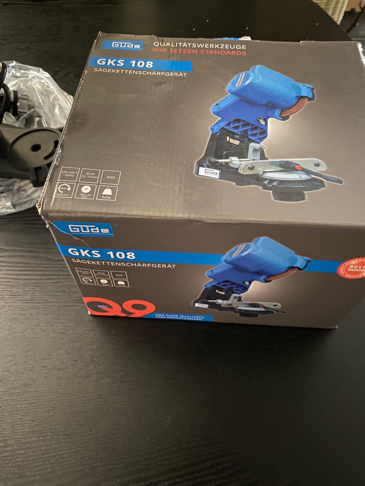 Kettingzaagslijpmachine, Ophalen of Verzenden, Zo goed als nieuw, Minder dan 700 watt, Haakse handslijpmachine