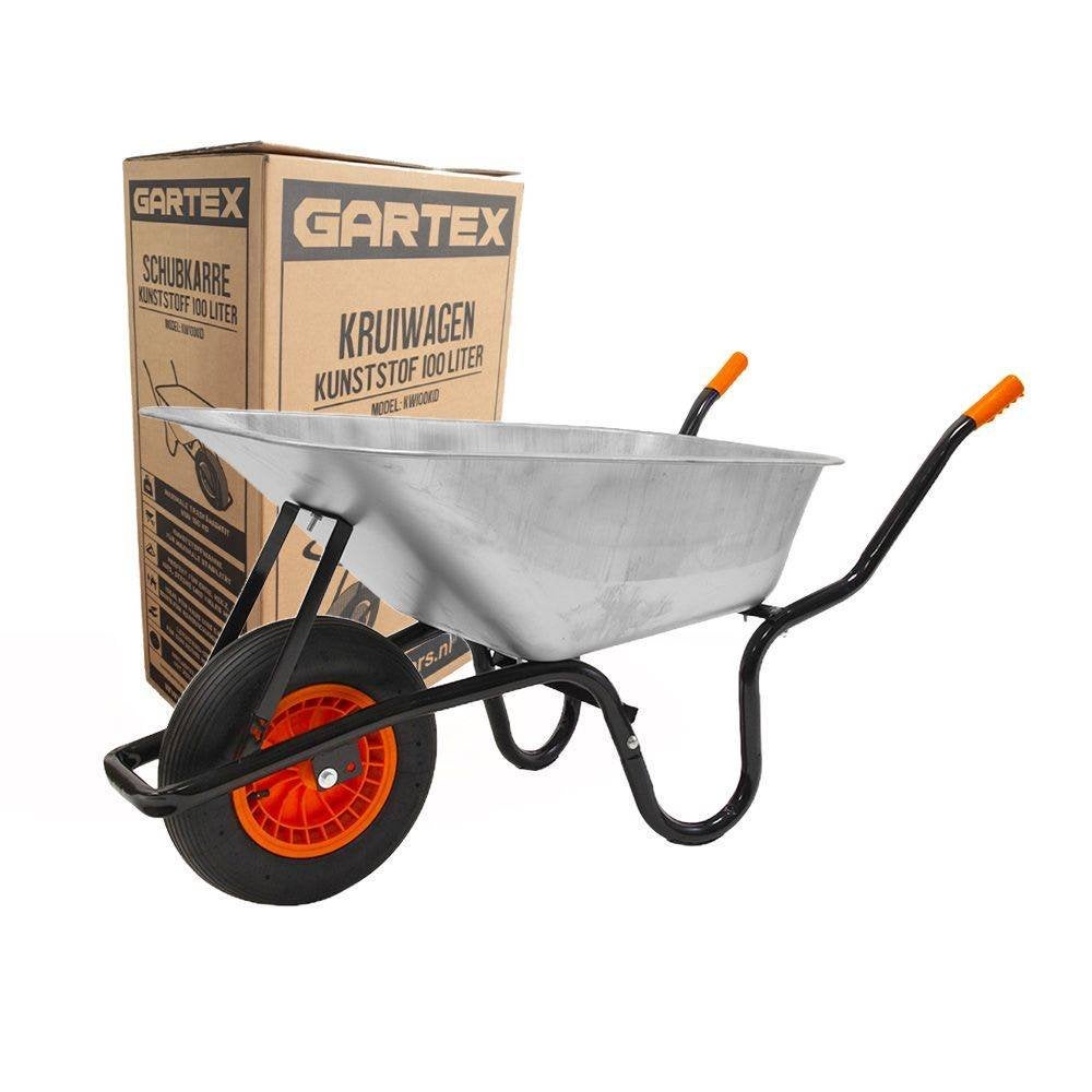GARTEX Kruiwagen gegalvaniseerd KW100GID, Verzenden