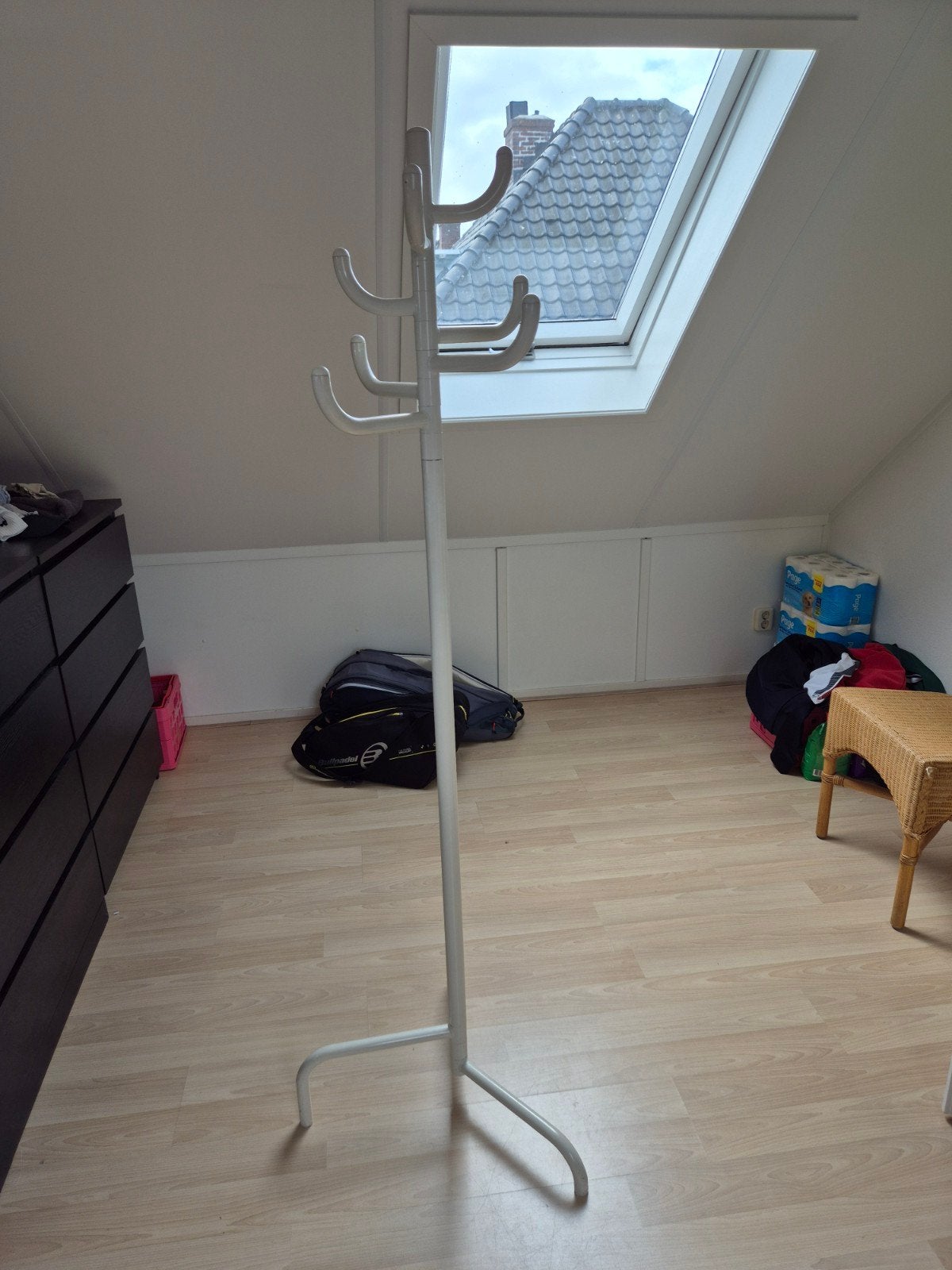IKEA Bondskäret kapstok - Wit, Gebruikt, Ophalen of Verzenden, Metaal, Staande kapstok