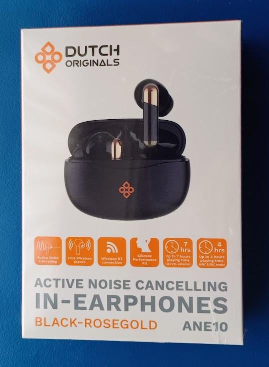 Dutch Originals In-Ear headphones ANE 10 Black Rosegold, Verzenden, Nieuw, In gehoorgang (in-ear), Bluetooth