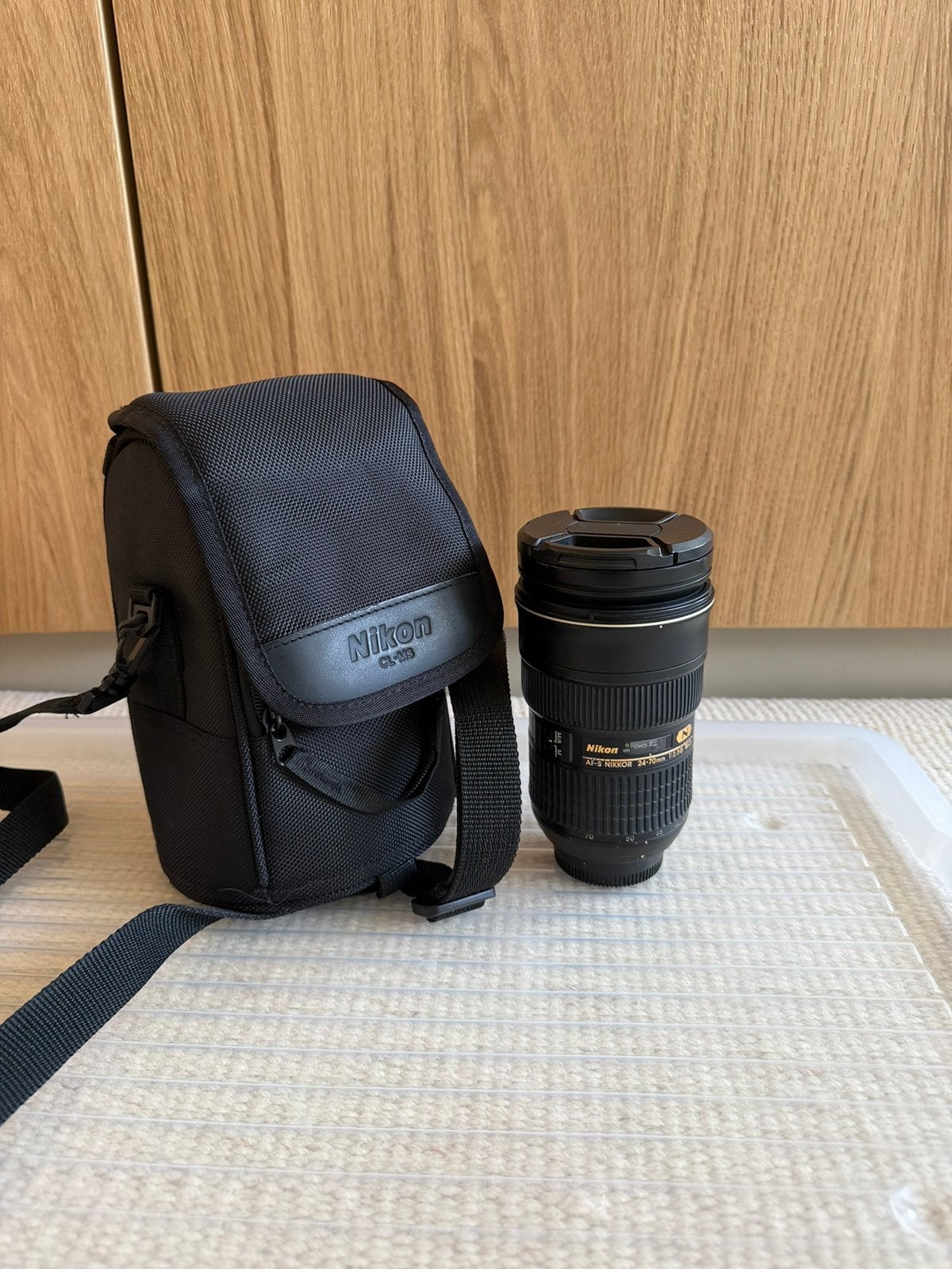 Nikon AF-S NIKKOR 24-70mm f/2.8G, Ophalen, Gebruikt, Schoudertas, Nikon