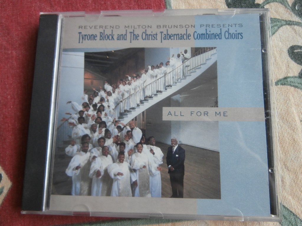 Cd Tyrone Block titel All for me met div koren koormuziek, Ophalen of Verzenden, Zo goed als nieuw, Koren of Klassiek