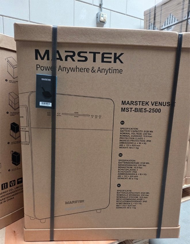 Marstek Venus E3.0 Plug-in 5.12 kWh batterij, 200 wattpiek of meer, Nieuw, Info@rivatar.com, Ophalen of Verzenden