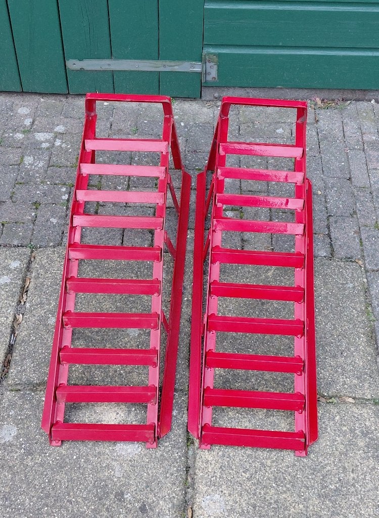 Set oprijbokken, Ophalen, Zo goed als nieuw, Manueel, Garagekrik
