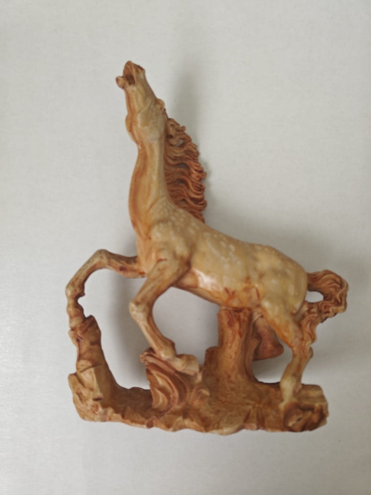 Prachtig steigerend paard – groot decoratief beeld – 33 cm, Ophalen of Verzenden, Zo goed als nieuw, Beeldje of Figuurtje