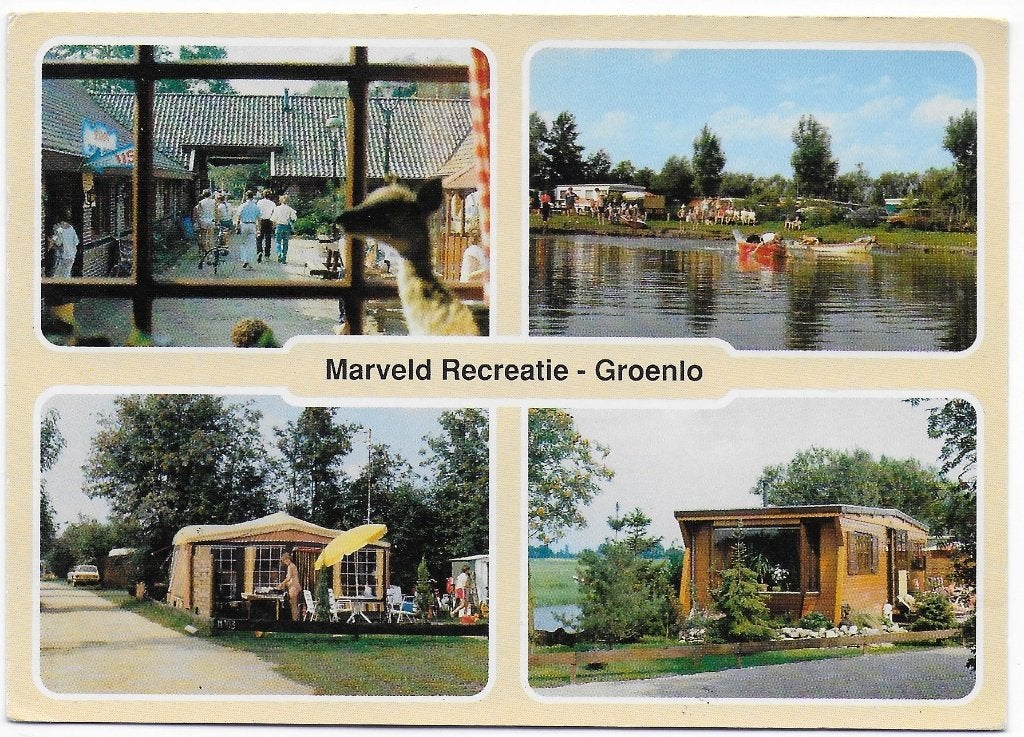 Groenlo marveld recreatie gelopen ansichtkaart ( b5296 ), Ophalen of Verzenden, 1980 tot heden, Gelopen