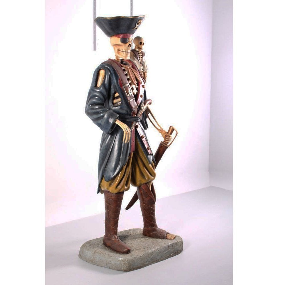 Piraten beeld 198 cm - levensecht piratenbeeld skeleton, Ophalen, Nieuw