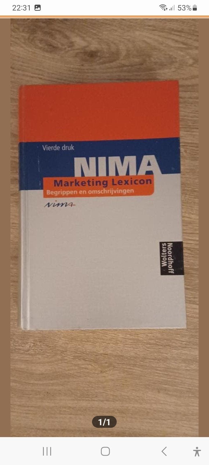 NIMA Marketing Lexicon - Begrippen en omschrijvingen, Ophalen of Verzenden