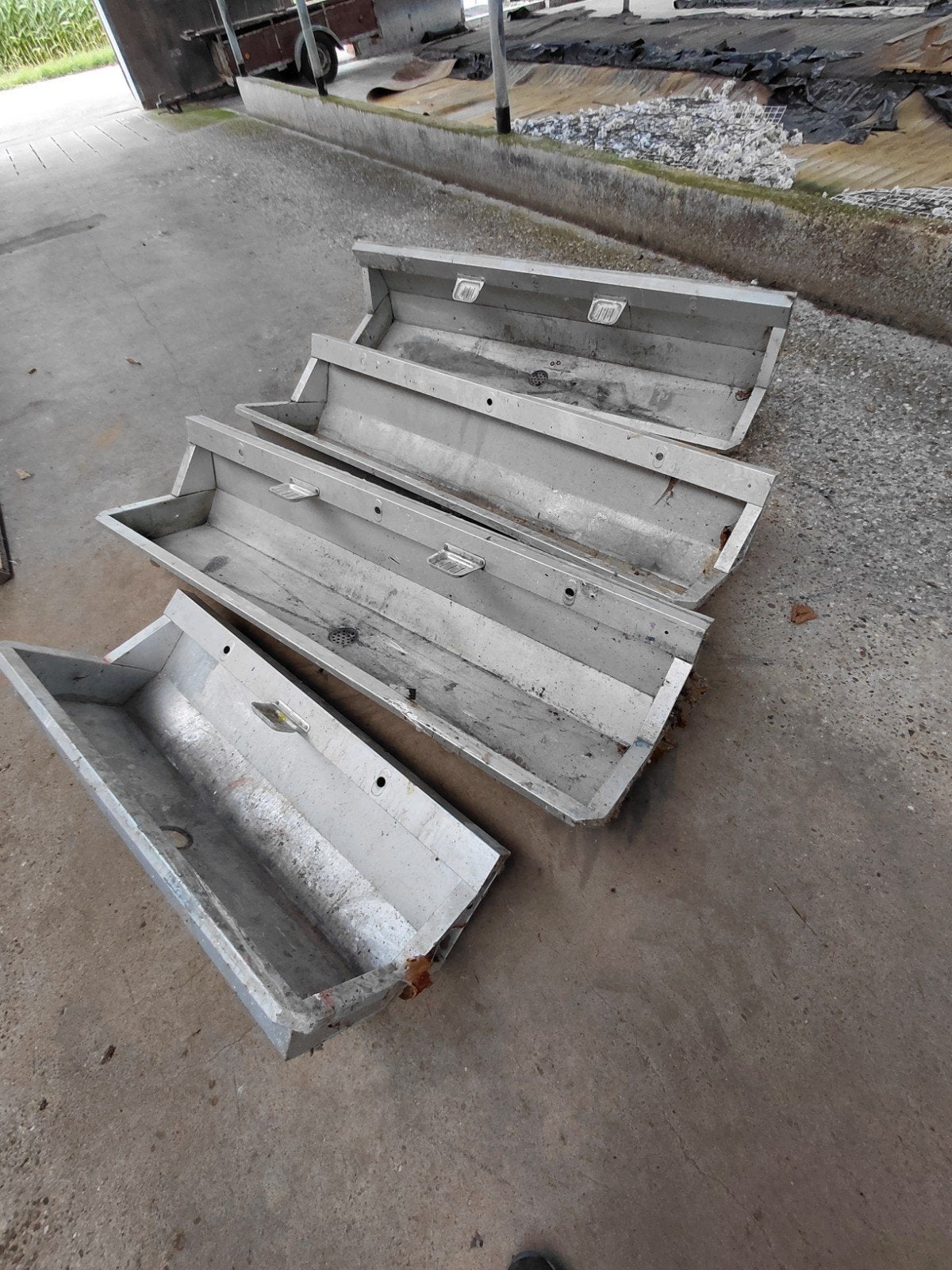 aluminium wasgoten, Ophalen, Gebruikt, Wastafel