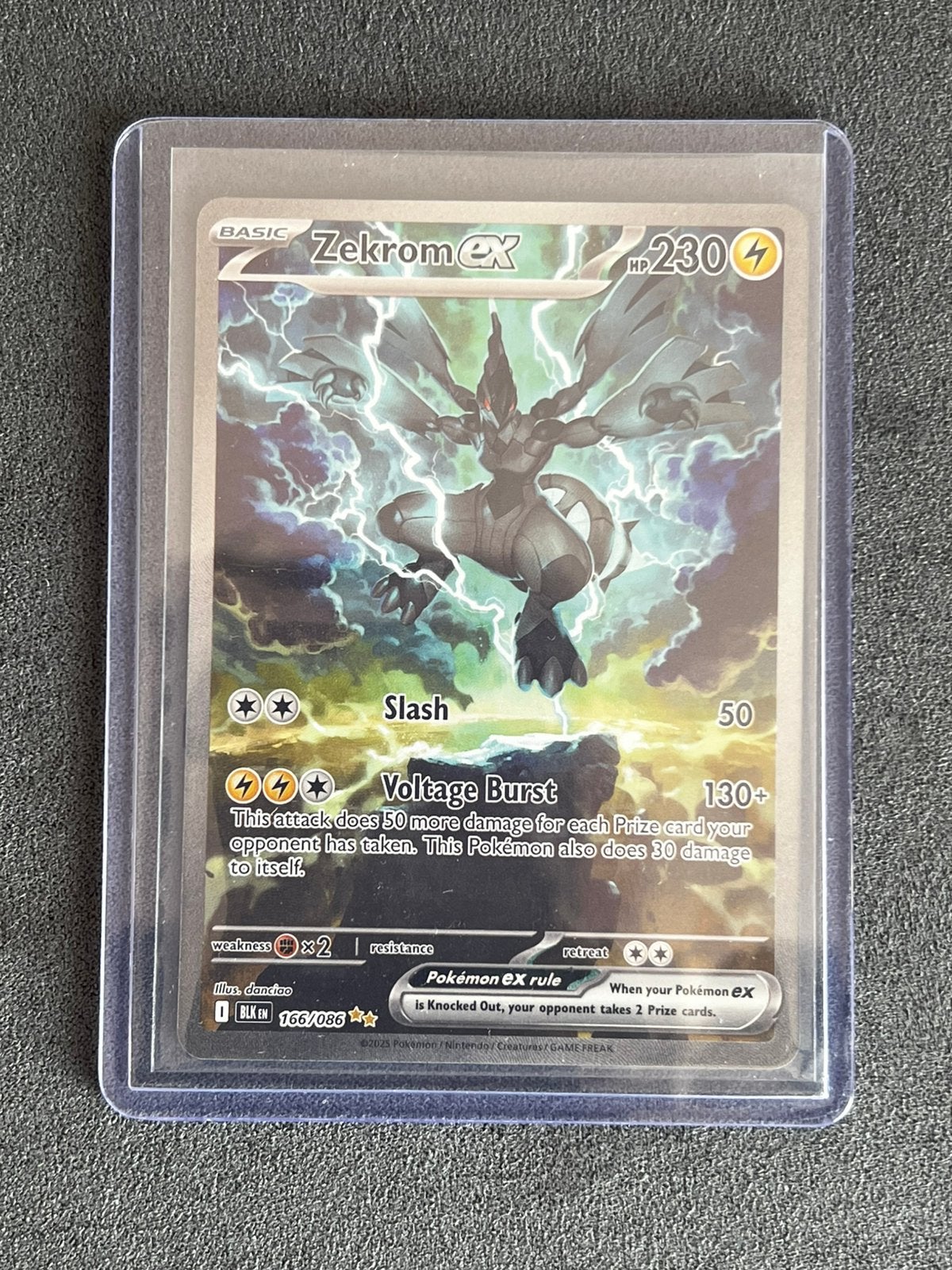Zekrom ex 166 black bolt, Ophalen of Verzenden, Zo goed als nieuw