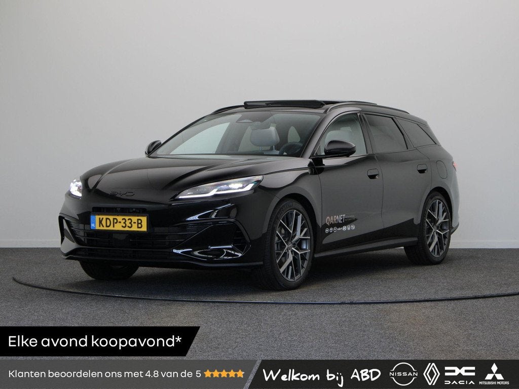 BYD SEAL 6 Touring 1.5 DM-i Comfort | 19 kWh Accu | Stoelver, Auto's, 1780 kg, 4 cilinders, Automatische klimaatregeling, Zwart