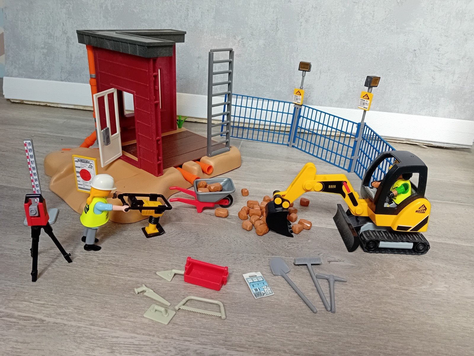 Playmobil City Action Bouwplaats met Graafmachine (70443), Complete set, Overige typen, Ophalen of Verzenden, Zo goed als nieuw