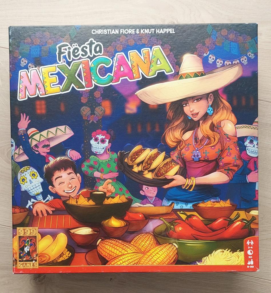 Fiësta Mexicana Bordspel, Een of twee spelers, Ophalen of Verzenden, Gebruikt, 999 Games bv