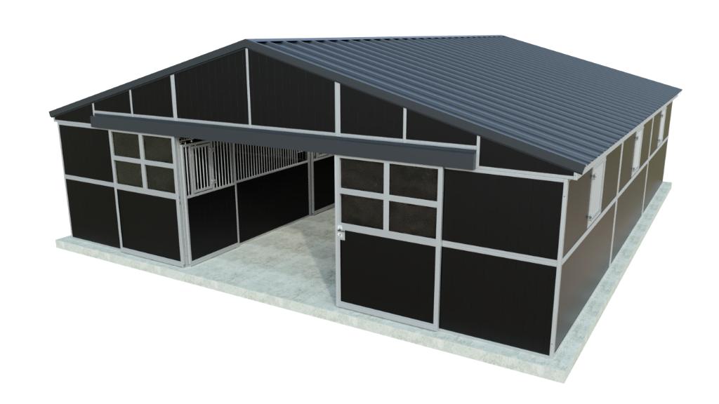Buitenstal met 5 paardenboxen | Opslag | Zadelkamer, Ophalen, Nieuw, Overige soorten
