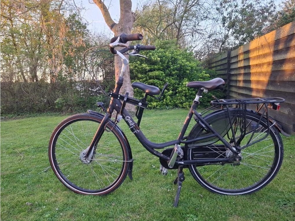 Gazelle Bloom met extra kinderzitje voren, Ophalen, 2 zitjes, Gazelle, 53 tot 56 cm