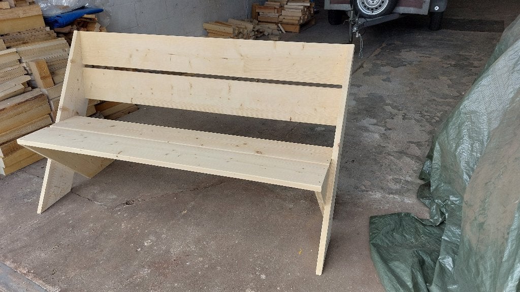 Houten tuinbank, Ophalen, Nieuw, Hout