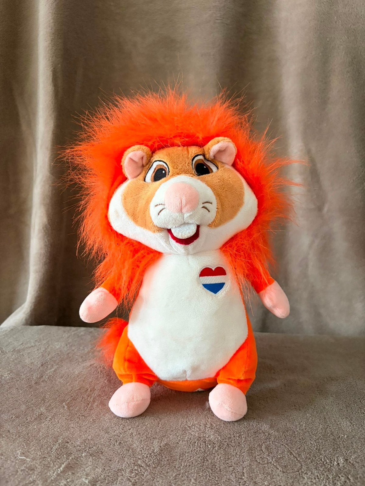 Albert Heijn Hamster Knuffel Oranje Leeuw, Oranje, Hamster, Ophalen of Verzenden, Zo goed als nieuw