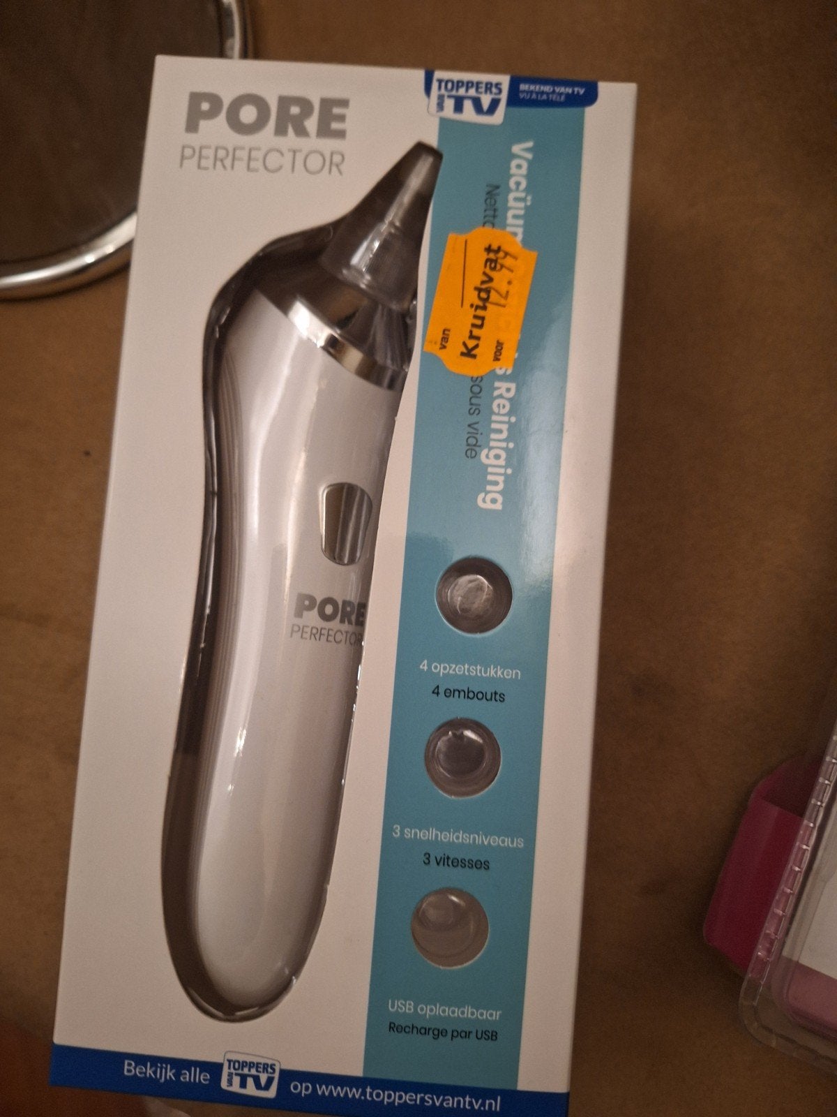 Pore Perfector Vacuüm Gezichts Reiniging, Ophalen of Verzenden, Zo goed als nieuw, Gehele gezicht, Reiniging