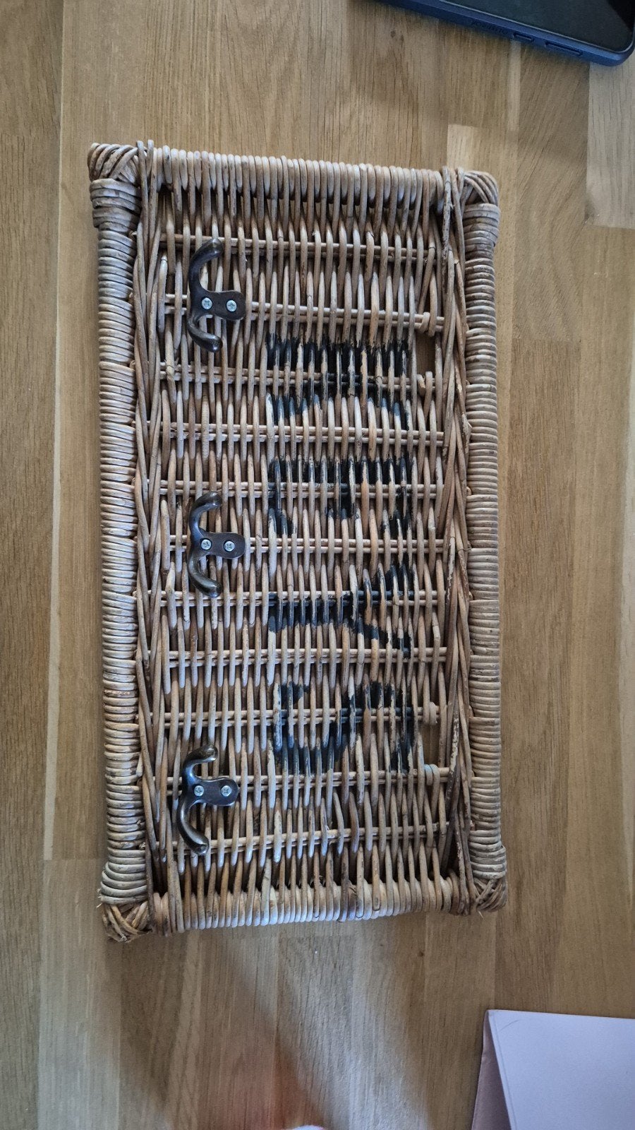 riviera maison rotan sleutelrek met 3 haken, Huis en Inrichting, Woonaccessoires | Kapstokken, Wandkapstok, Overige materialen