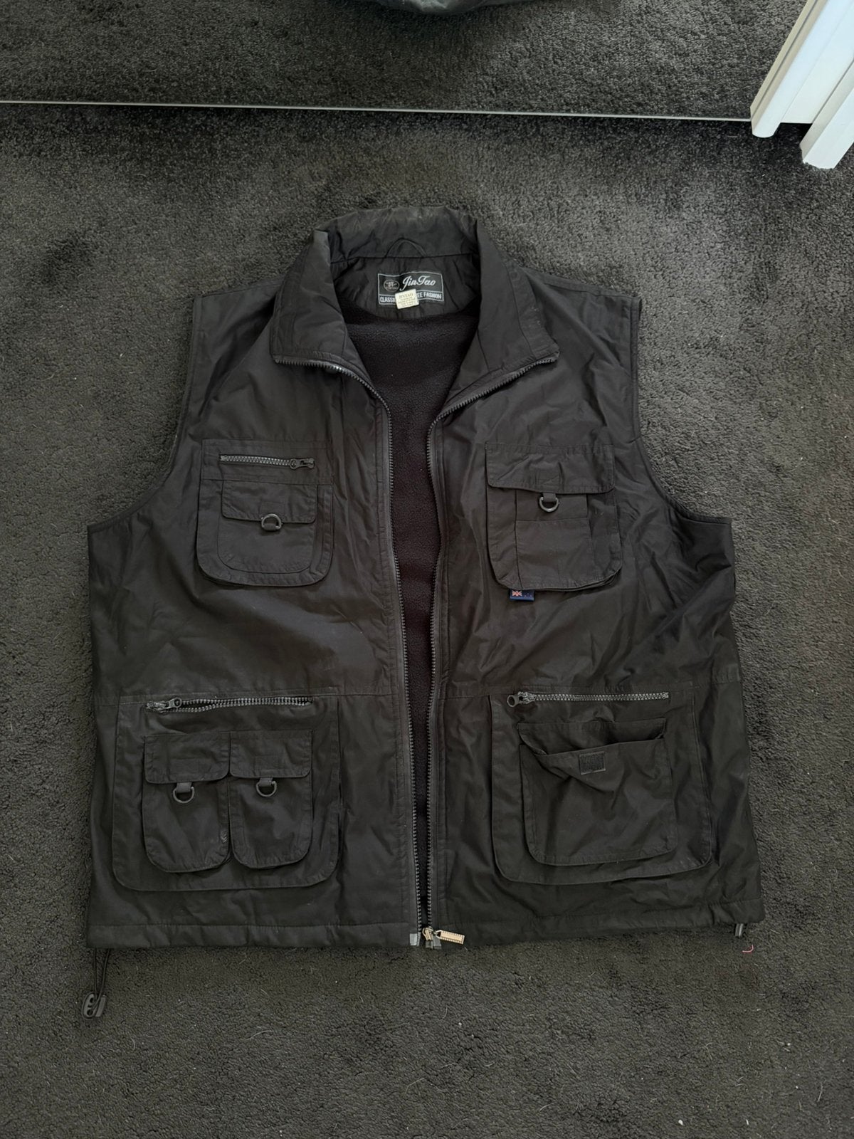 Vintage bodywarmer JINTAO maat XXL zwart, Kleding | Heren, Bodywarmers, Ophalen of Verzenden, Zo goed als nieuw, Overige maten