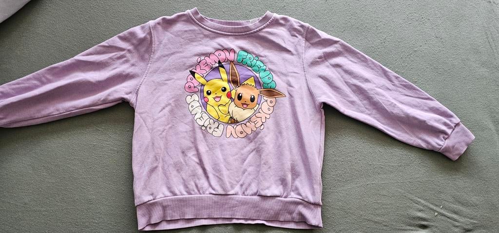 H&M Pokémon Pikachu Eevee Trui Maat 122/128, Ophalen, Gebruikt, Jongen of Meisje, Trui of Vest