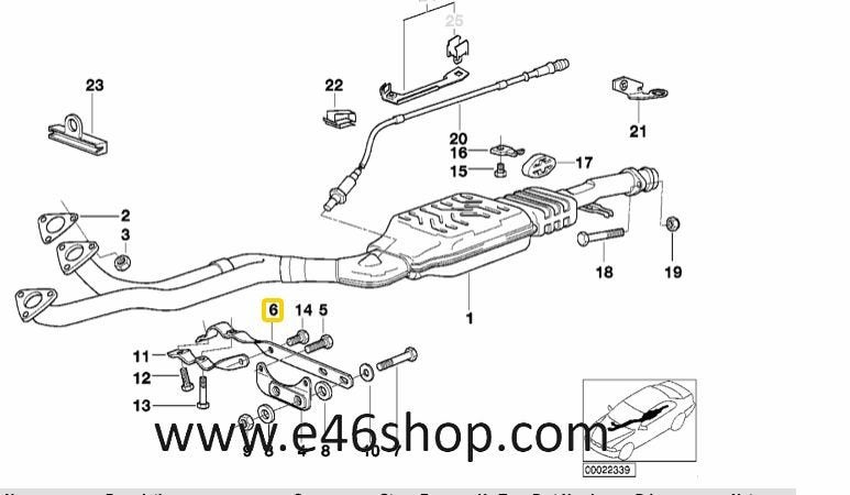 uITLAATKLEM bmw e36 320i m50 oe 18311728250, Auto-onderdelen, Motor en Toebehoren, -, -, Nieuw, Ophalen of Verzenden