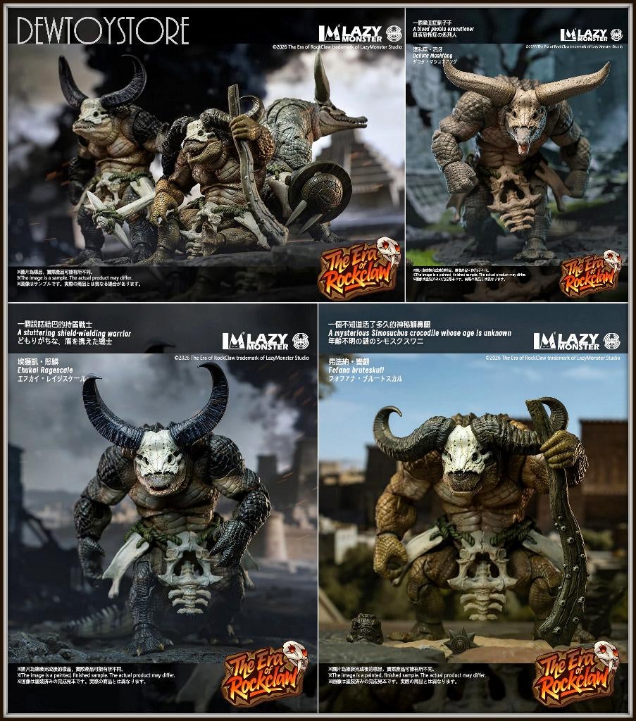 [Pre-order] Lazy Monster Studio - The Era of Rockclaw Wave 1, Verzamelen, Poppetjes en Figuurtjes, Verzenden, Nieuw