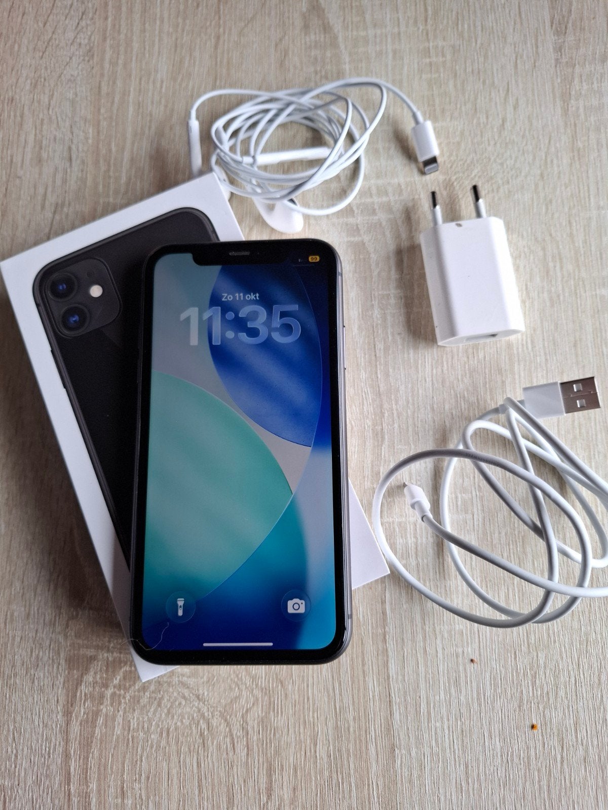 Apple iPhone 11 Zwart 64GB, Telecommunicatie, Zwart, Zo goed als nieuw, 64 GB, Zonder simlock