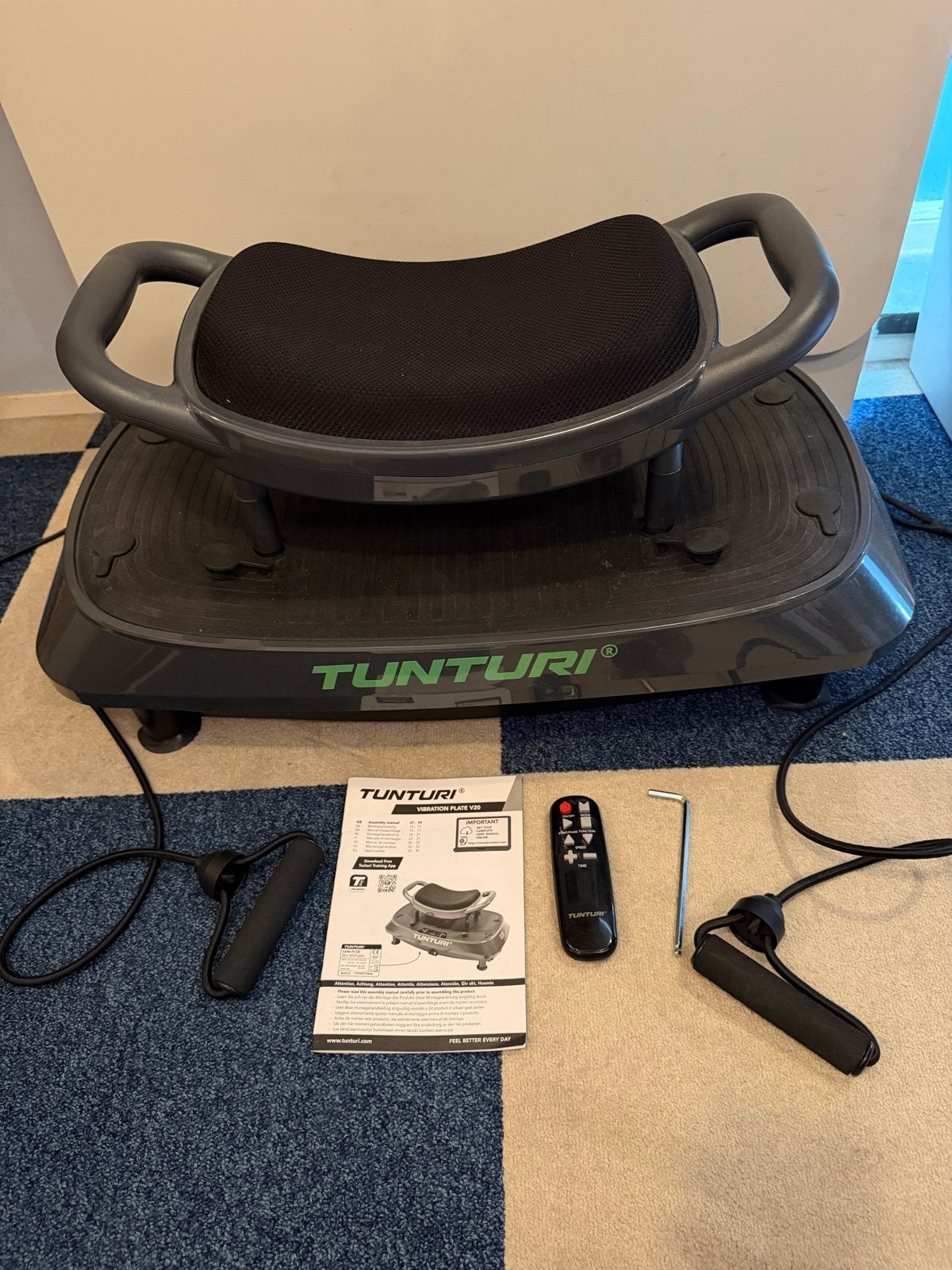 Tunturi Trilplaat V20 - Zo goed als nieuw, Ophalen, Kunststof, Trilplaat, Armen
