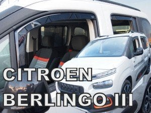 Citroen Berlingo zijwindschermen raamspoilers donker pasvorm, Ophalen of Verzenden, Nieuw