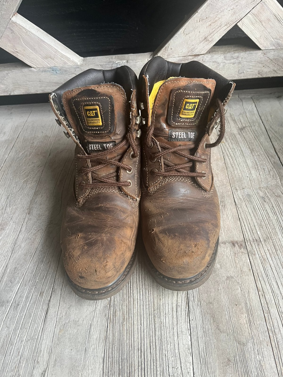 Werkschoenen met stalen neus maat 41,5, Ophalen of Verzenden, Gebruikt