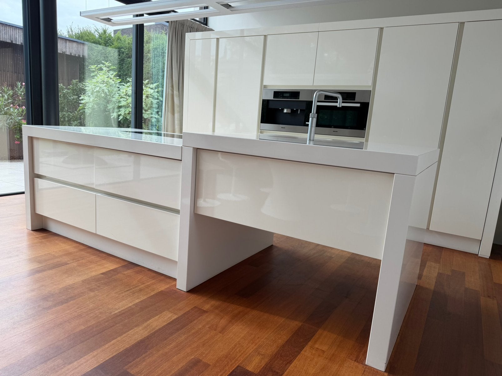 Maatwerk keuken, Ophalen, Gebruikt, Greeploos, Wit