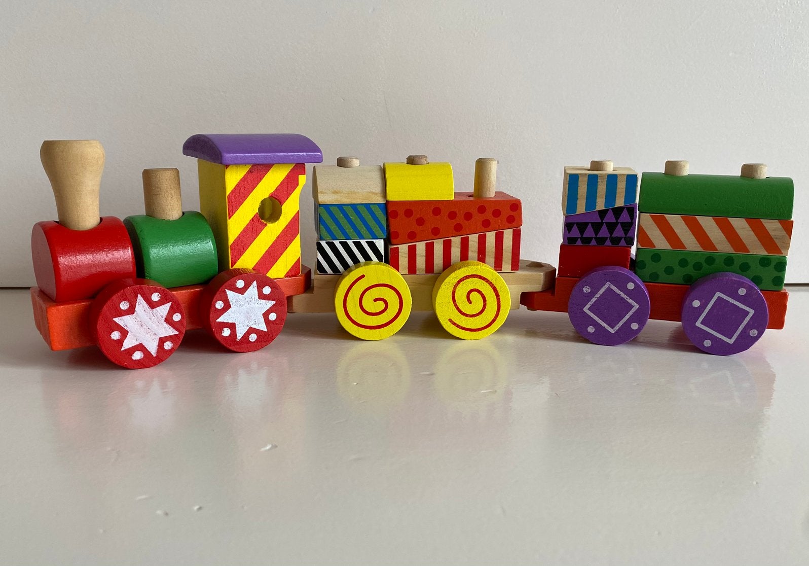 Houten trein, Ophalen of Verzenden, Zo goed als nieuw