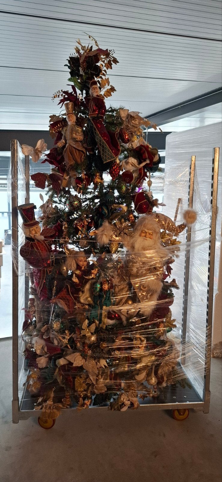 Goodwill halve kerstboom 225 cm hoog, Diversen, Kerst, Ophalen, Zo goed als nieuw