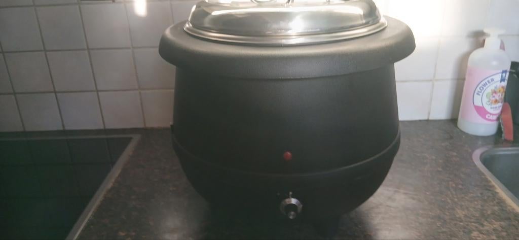 Electrische soeppan 10 liter., Ophalen, Zo goed als nieuw, Rvs, Overige typen