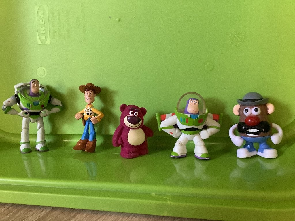 5 versch. Toy Story figuurtjes los te koop 2 euro/stuk, Verzamelen, Ophalen of Verzenden, Zo goed als nieuw