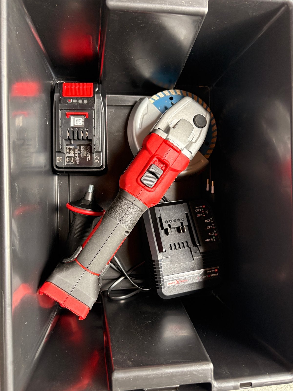 Einhell Accu Haakse Slijper TE-AG 18/115 Li Kit, Ophalen of Verzenden, Nieuw, Minder dan 700 watt, Haakse handslijpmachine
