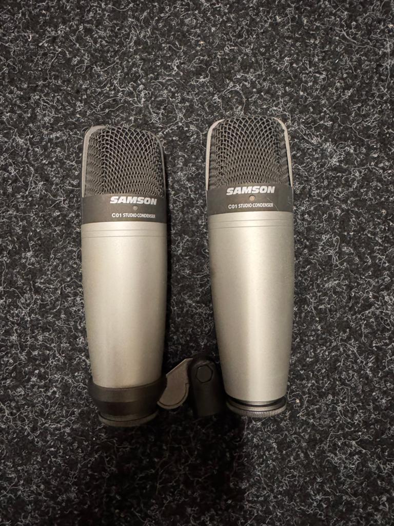 Samson C01 Studio Condenser Microfoons (Set van 2), Muziek en Instrumenten, Microfoons, Ophalen of Verzenden, Gebruikt, Studiomicrofoon