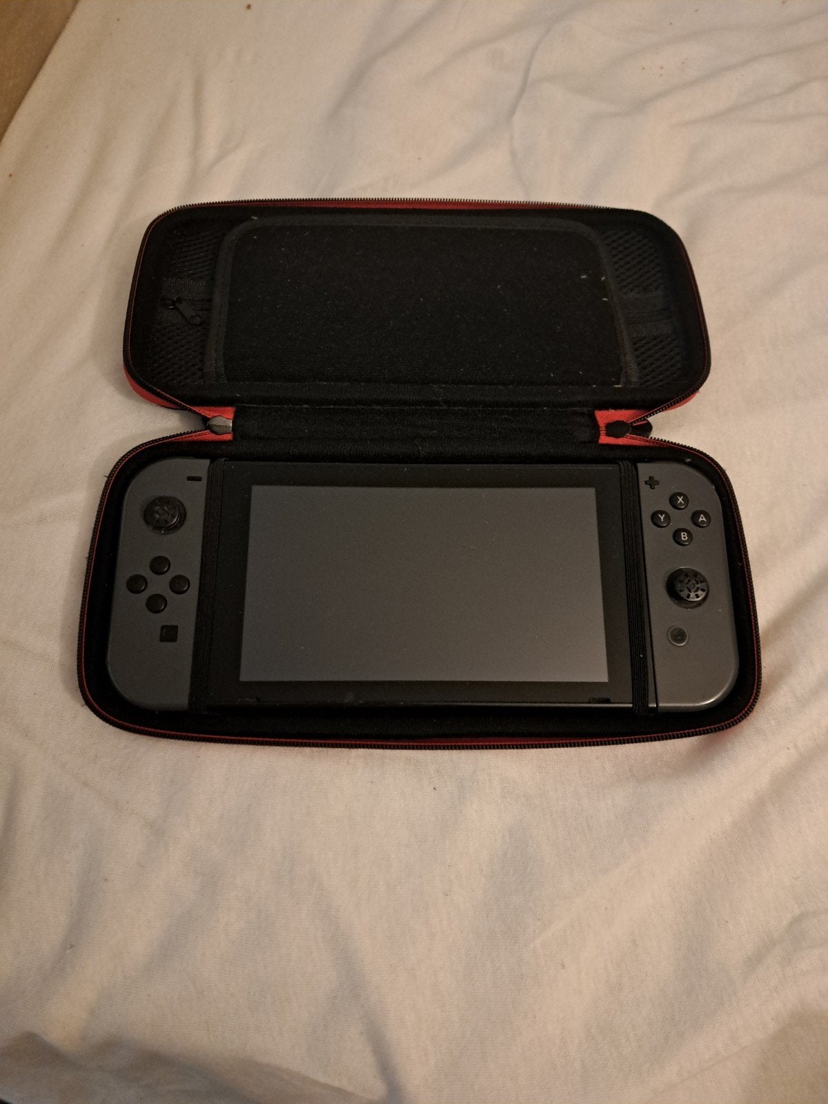 nintendo switch (met kastje hdmi oplader oplader en hoesje), Spelcomputers en Games, Ophalen of Verzenden, Zo goed als nieuw, Switch Original