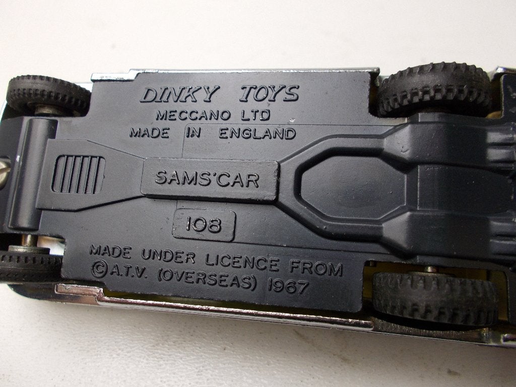 1967 Dinky Toys 108 SAM'S CAR (Uit TVSerie Joe 90) Izgst -G-, Ophalen of Verzenden, Zo goed als nieuw, Auto, Dinky Toys