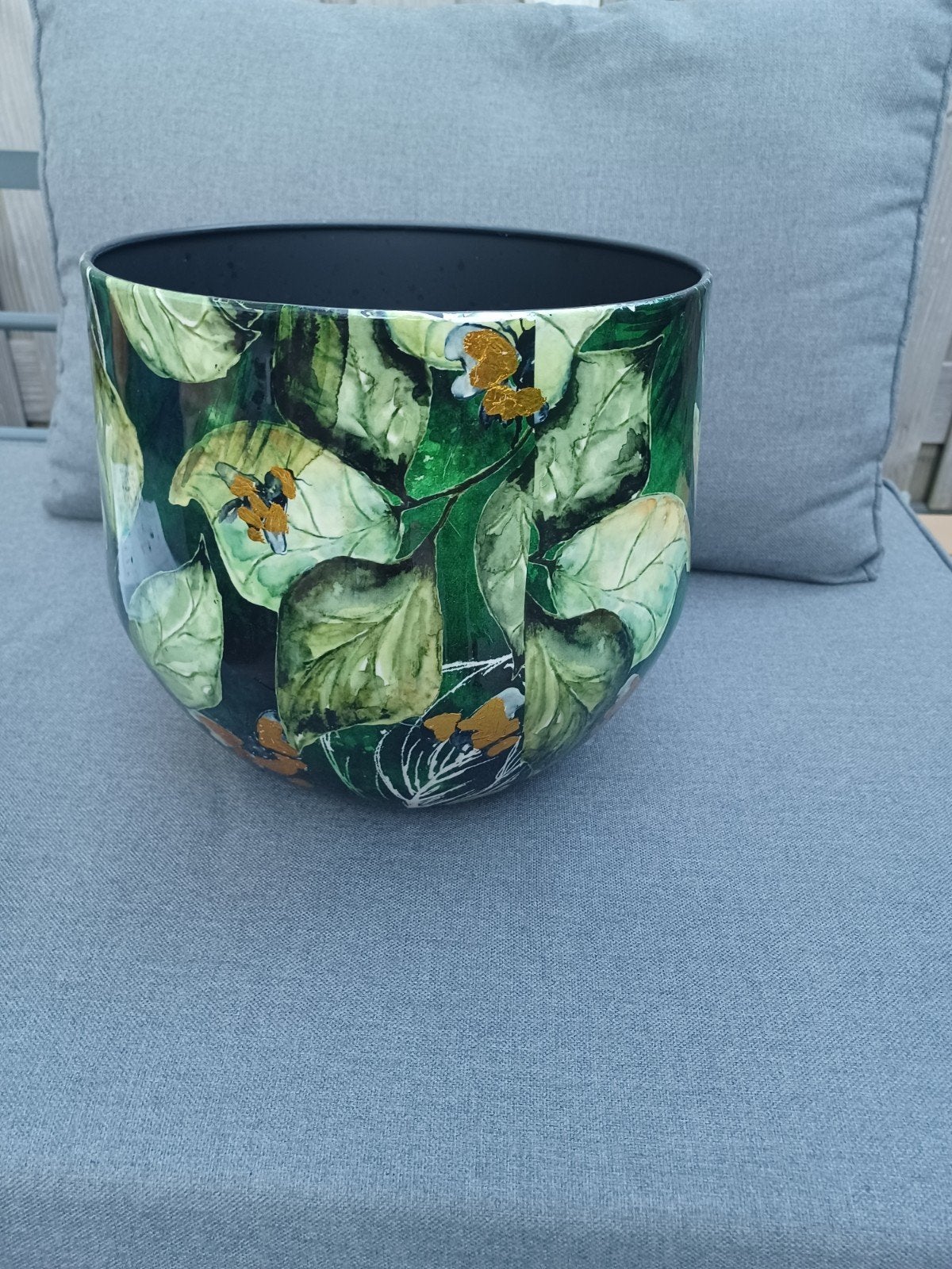 bloempot, Rond, Binnen, Zo goed als nieuw, Minder dan 40 cm